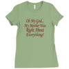 my mother was right Ladies Fitted T-Shirt