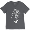 undefeated stencil football V-Neck Tee