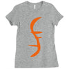 helix of heroes funny retro sci fi superhero symbol cool logo Ladies Fitted T-Shirt