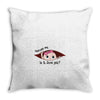 June Peeking Out Baby Girl Throw Pillow
