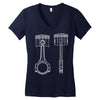 sketch of piston 2 Women's V-Neck T-Shirt