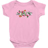 Femen with Flowers Baby Bodysuit