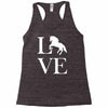 horse love Racerback Tank