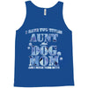 i have two tıtles aunt and dogmom an i rock them both flowers Tank Top