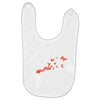 banksy headshot butterfly Baby Bibs