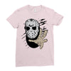 hockey mask halloween Ladies Fitted T-Shirt
