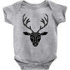 poly deer black Baby Bodysuit