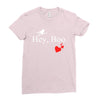 hey boo Ladies Fitted T-Shirt