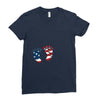 4th of July Baby Foot Ladies Fitted T-Shirt