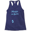 Muggle On Board Blue Racerback Tank