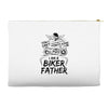 You Cant Scare Me I am Biker Father Accessory Pouches