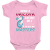 being a unicorn Baby Bodysuit