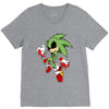 zombie sonic V-Neck Tee