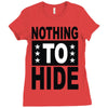 nothing to hide Ladies Fitted T-Shirt