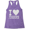 i love jogging Racerback Tank