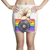 Ceremony of Love with Rainbow Colors Mini Skirts