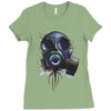 gas mask Ladies Fitted T-Shirt