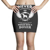 woman with a boxer Mini Skirts