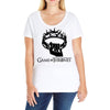 gold Ladies Curvy T-Shirt