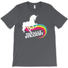 totally straight funny rainbow unicorn gay pride novelty fashion T-Shirt