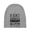 Born In February Baby Beanies