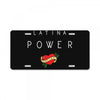 latina power with cute heart License Plate
