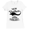 New Father 2018 Rokie Dept. Ladies Fitted T-Shirt