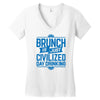 brunch day drinking Women's V-Neck T-Shirt