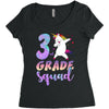 3rd grade squad Women's Triblend Scoop T-shirt