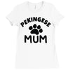 pekingese mum Ladies Fitted T-Shirt