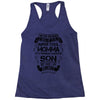 Super Cool Momma Of A Freaking Awesome Son Racerback Tank
