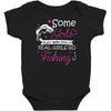 real girls go fishing Baby Bodysuit