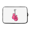 boxing gloves breast cancer Laptop sleeve