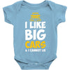 i like big monster cars Baby Bodysuit