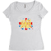 hear rock city Women's Triblend Scoop T-shirt