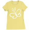 butterfly sticker vinyl Ladies Fitted T-Shirt