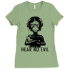 hear no evil Ladies Fitted T-Shirt