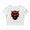 evil face Crop Top