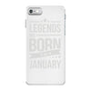 legends are born in january iPhone 7 Case