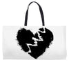 broken heart xxx black Weekender Totes