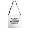 awesome husband Adjustable Strap Totes