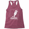 atardis doctor who Racerback Tank