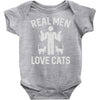 real men love cats (2) Baby Onesie