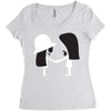 cewecowo Women's Triblend Scoop T-shirt