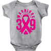 end breast cancer   39 warriors Baby Bodysuit