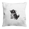 tea rex Throw Pillow