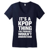 it's a kpop thing you probably wouln't understand Women's V-Neck T-Shirt
