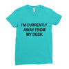 im currently away Ladies Fitted T-Shirt