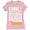 Strong Independent Motivated Aquarius Ladies Fitted T-Shirt