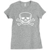 skull rock music gift new Ladies Fitted T-Shirt